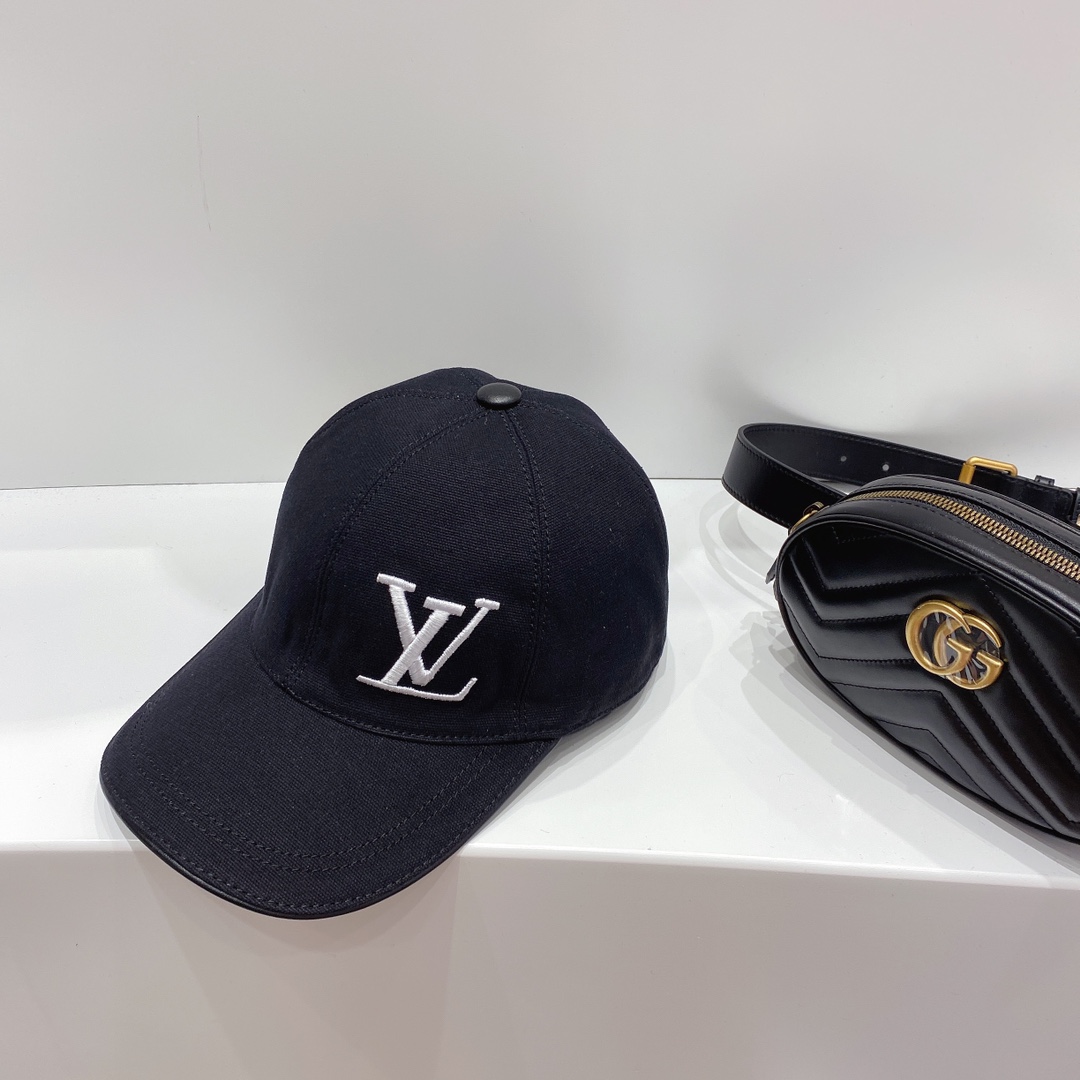 Louis Vuitton Be My Cap Black LV Cap - Soul Replicas
