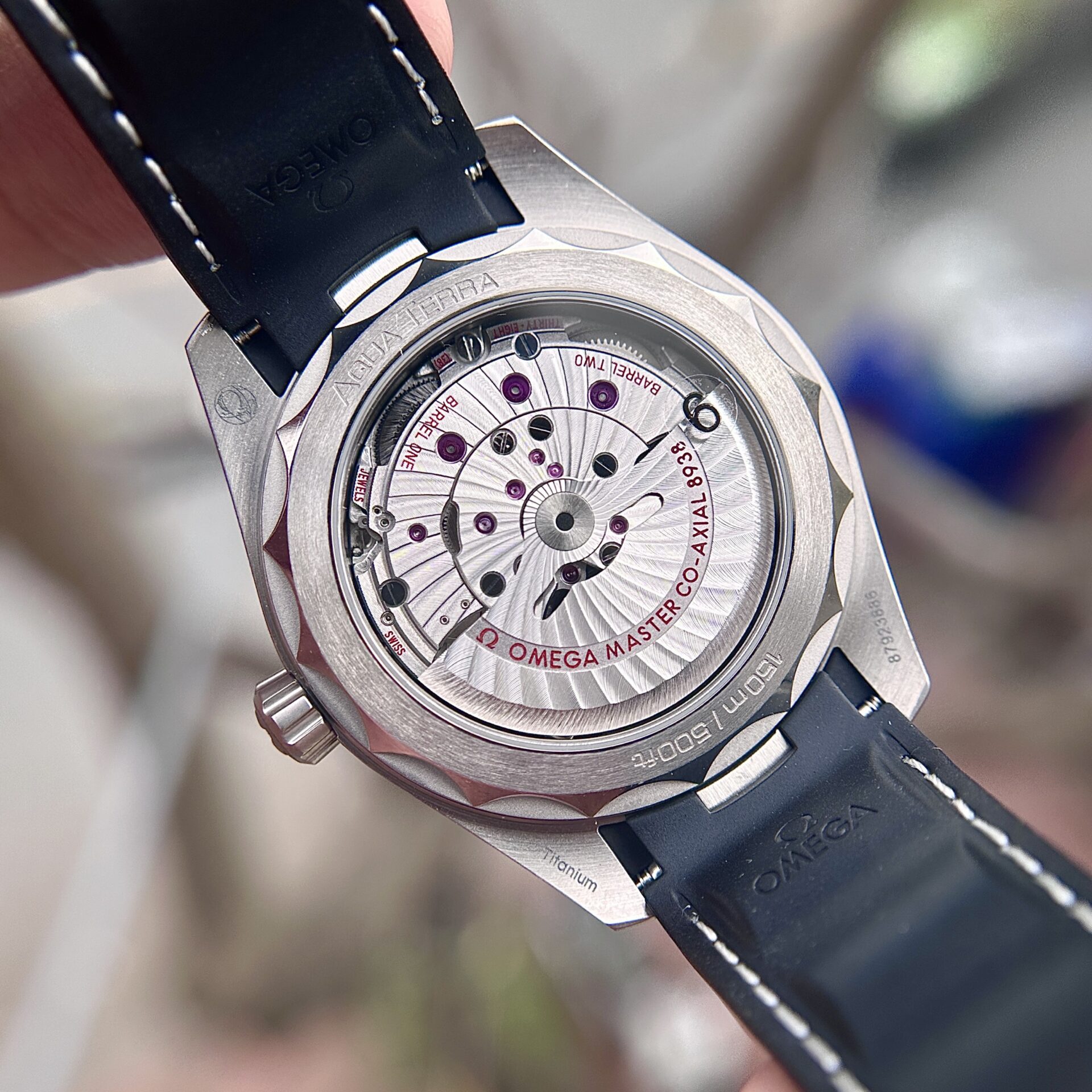 Omega Replica Watch Aqua Terra Worldtimer Gray Dial Rubber Strap VS Factory 43mm - Soul Replicas