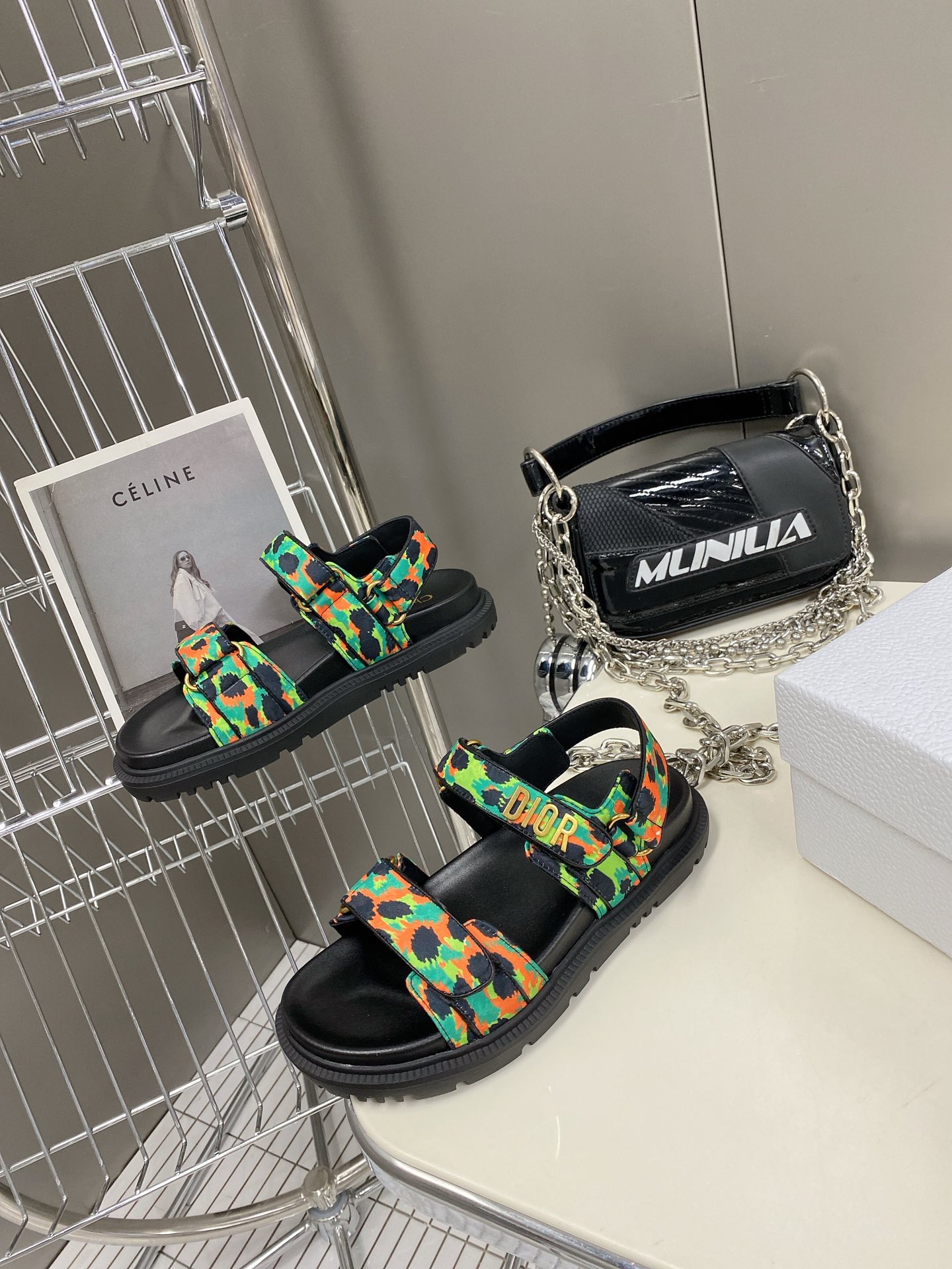 Christian Dior Women's DYORAct Sandal Green For Women CD - Soul Replicas