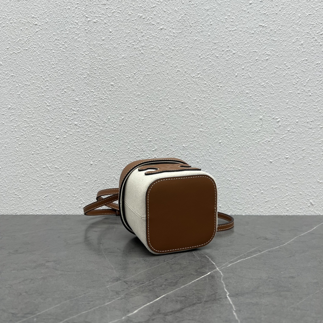 Celine Small Box Cuir Triomphe In Textile Natural / Tan For Women 4in/11cm  - Soul Replicas
