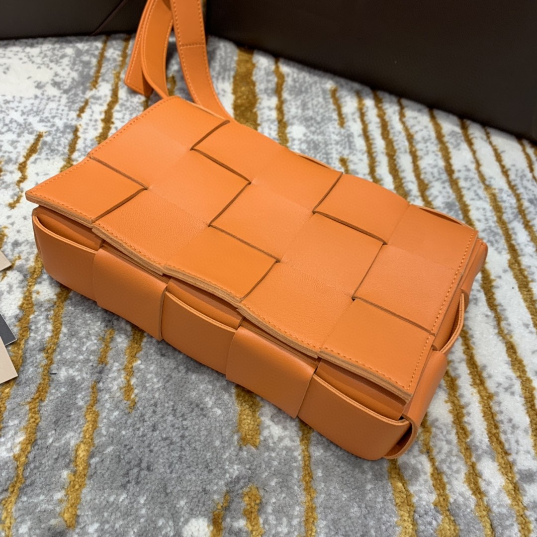 Bottega Veneta Cassette Bag For Women 9.1in/23cm In Tangerine 578004VMAY17003 - Soul Replicas