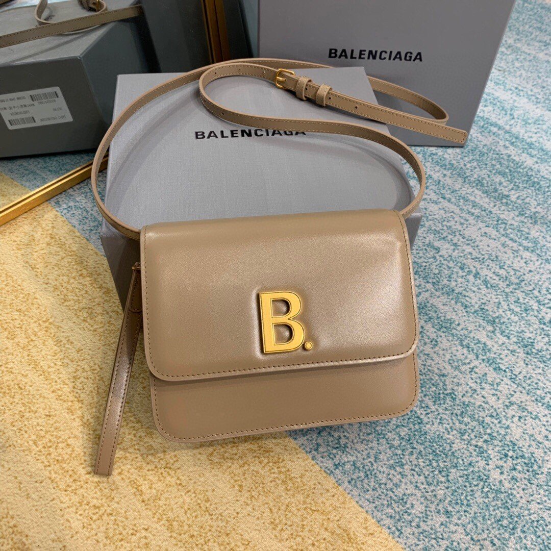 Balenciaga Bolso Bandolera B In Brown. For Women. Women-s Bags 7in/18cm - Soul Replicas