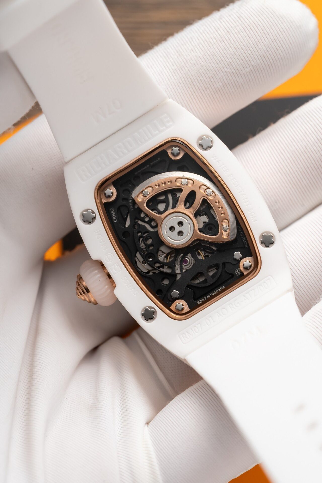Richard Mille RM07-01 High Quality Replica Watch White Ceramic Case 36mm - Soul Replicas