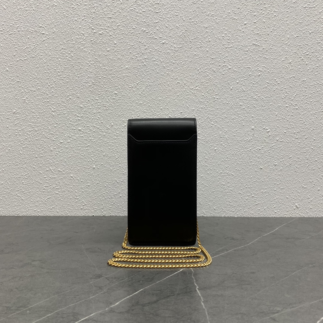 Celine Vertical Phone Pouch Black For Women 6in/19cm 10J133DPV.38NO - Soul Replicas