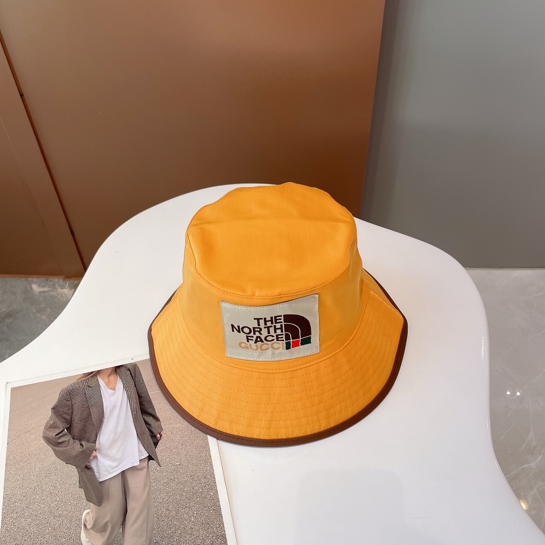 Gucci Bucket Hat Black/Yellow Gucci Hat - Soul Replicas