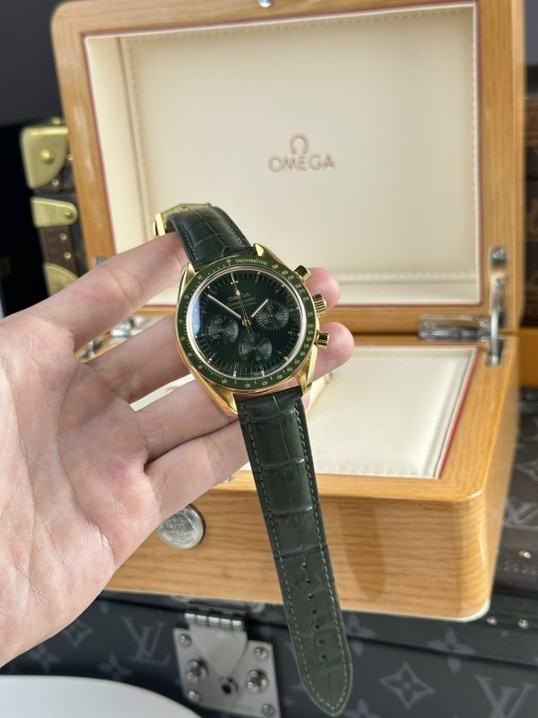 Omega Speedmaster Moonwatch Replica Watches Green Dial RM Factory 44mm - Soul Replicas