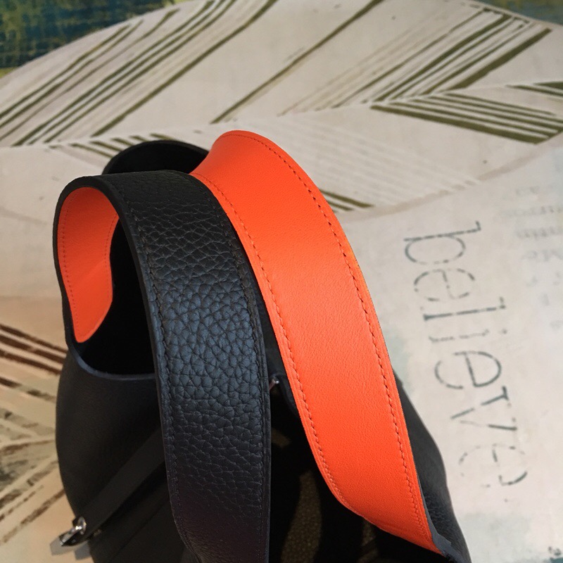 Hermes Picotin Lock 18 Black Clemence Palladium Hardware For Women 7.5in/19cm - Soul Replicas