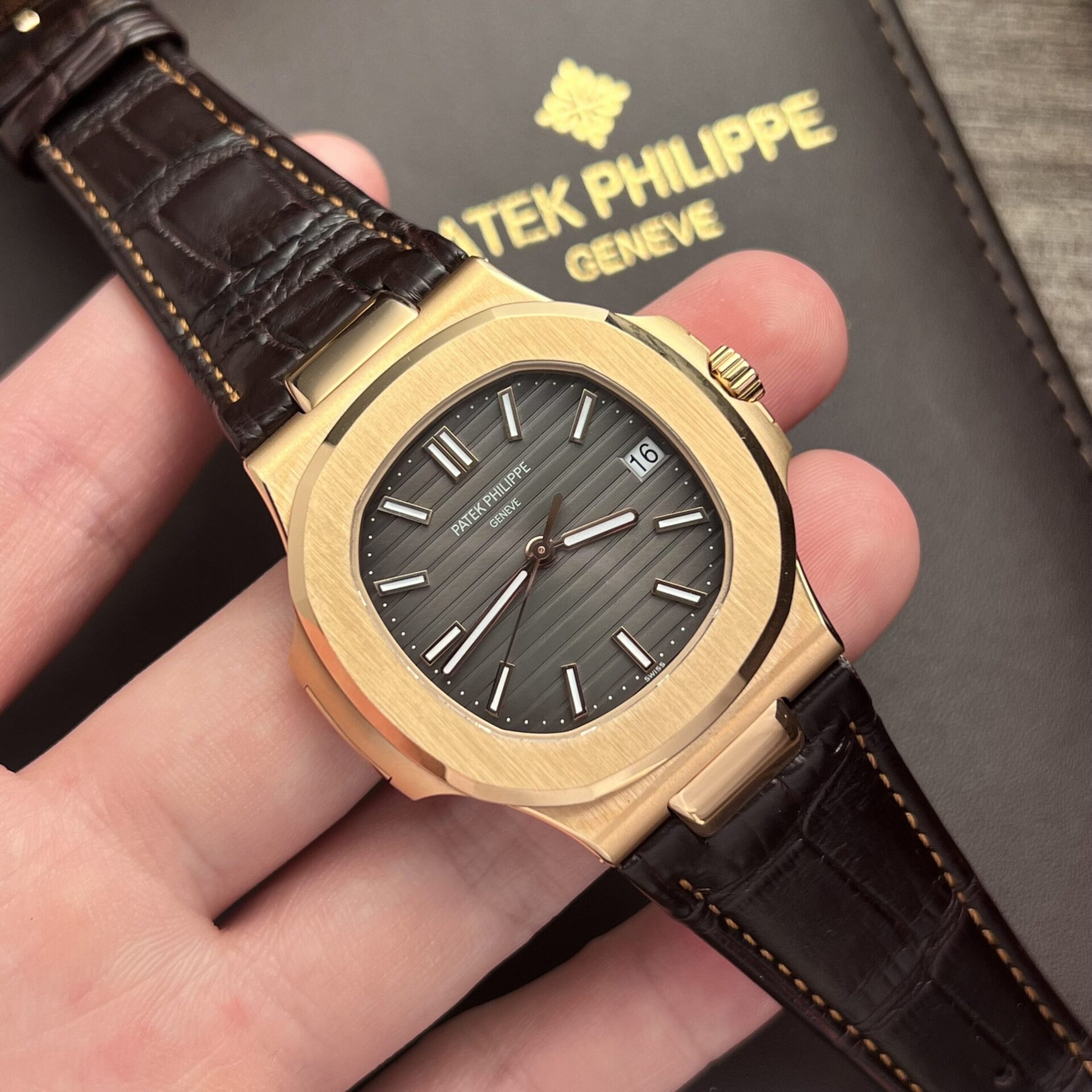 Patek Philippe Nautilus 5711 Replica Watch Leather Strap 3K Factory 40mm - Soul Replicas