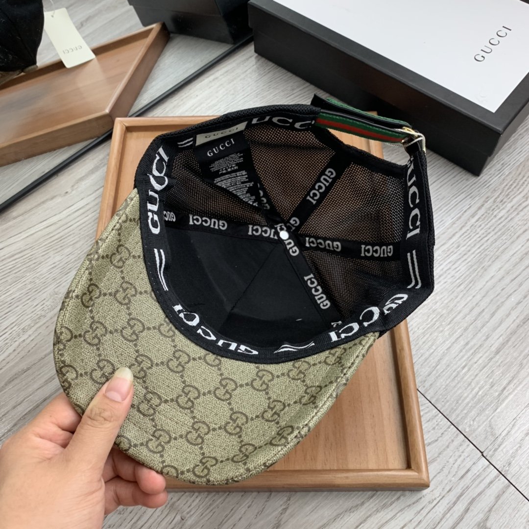 Gucci Canvas Baseball Cap Beige - Soul Replicas