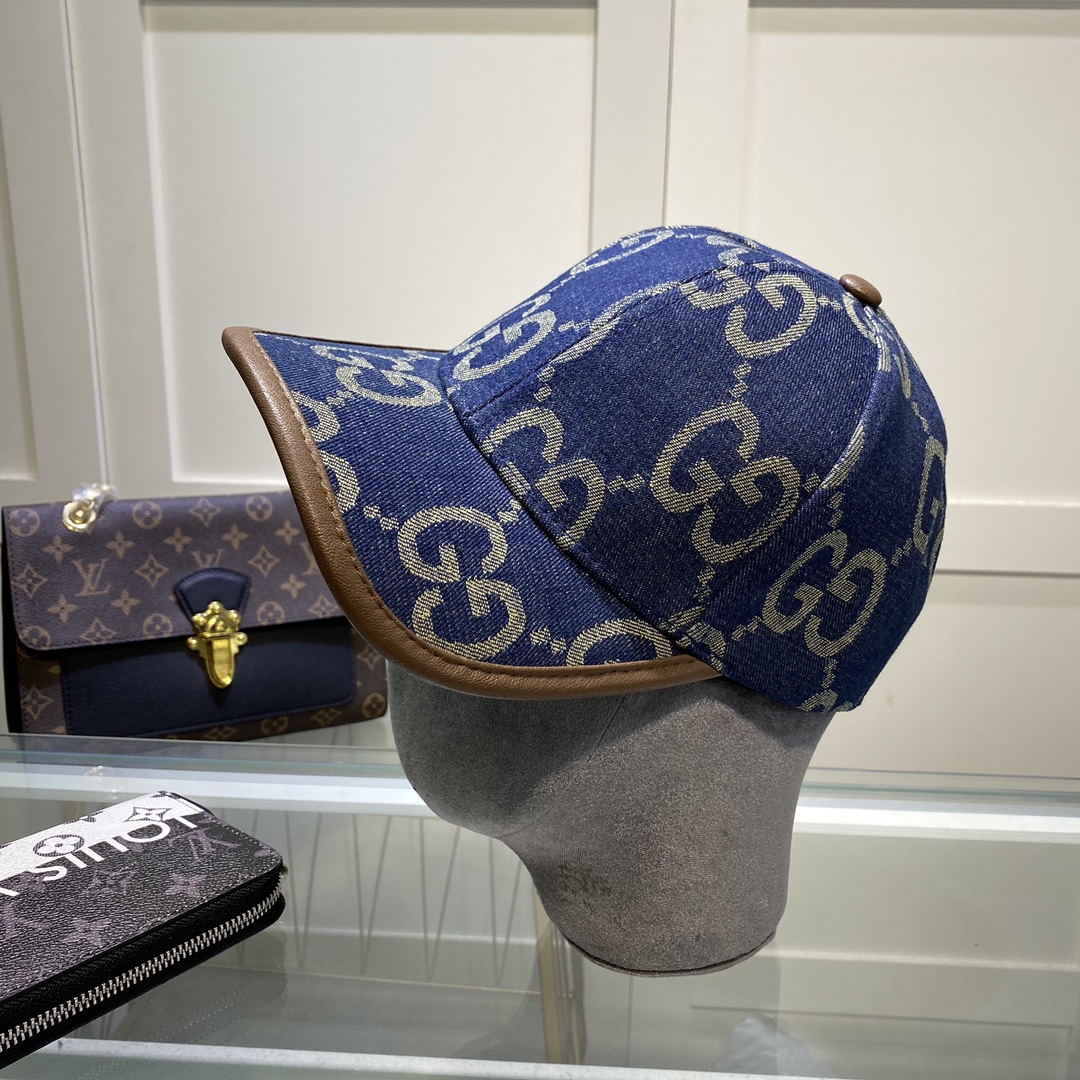 Gucci Canvas Baseball Cap Blue - Soul Replicas