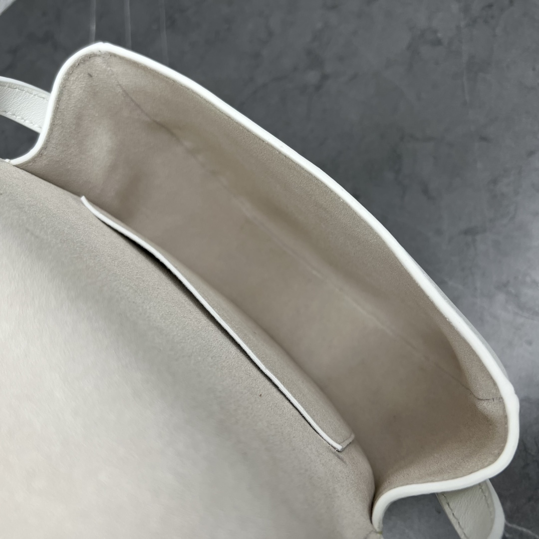 Celine Folco Cuir Triomphe White For Women 7in/19cm 198263DU3.01BC - Soul Replicas