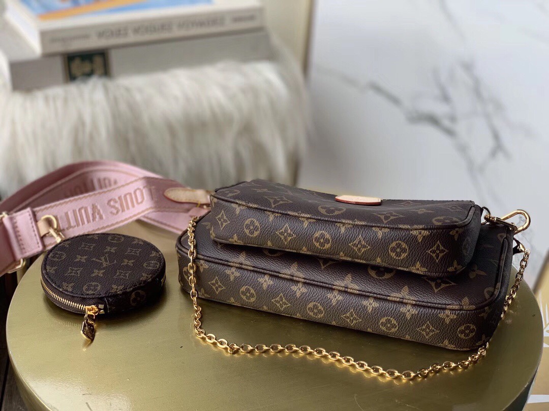 Louis Vuitton Multi Pochette Accessoires Monogram Canvas For Women. Women-s Handbags. Shoulder And Crossbody Bags 24cm LV M44840 - Soul Replicas