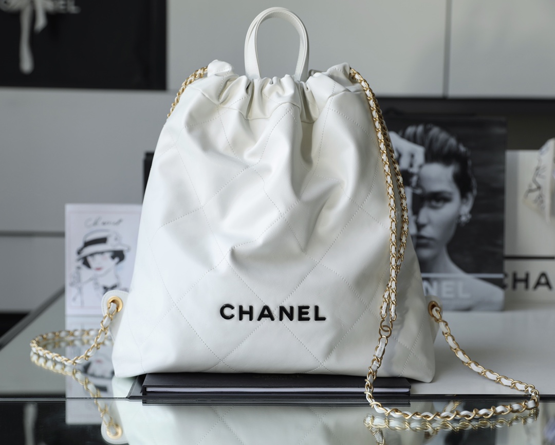 ChanelLarge Chanel22 Backpack White For Women. Women-s Bags 19.9in/51cm AS3313 B08037 10601 - Soul Replicas