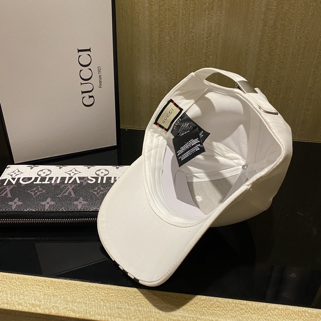 Gucci x Adidas Baseball Hat White Gucci Hat - Soul Replicas