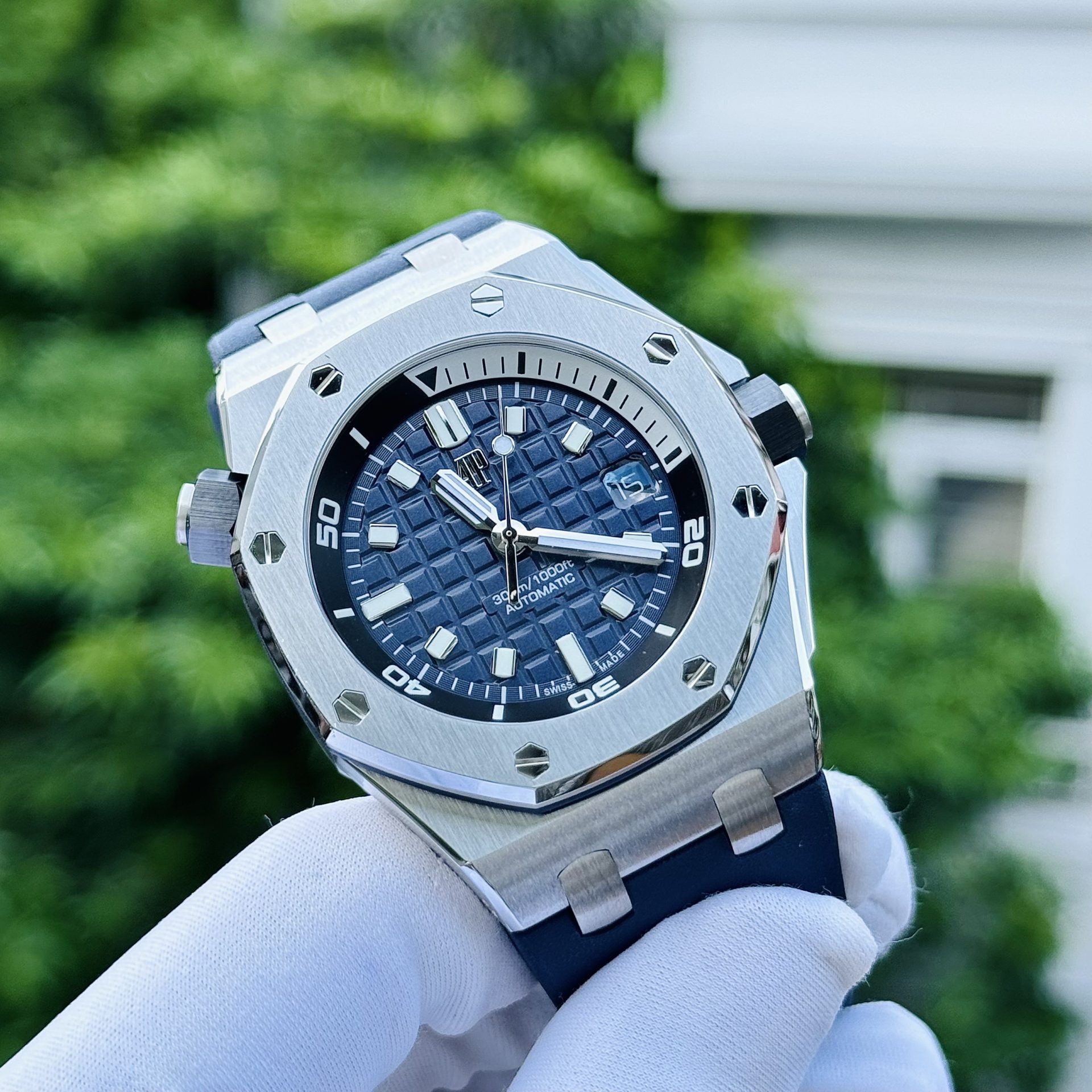 Audemars Piguet Replica Watch Royal Oak 15720ST Blue Dial IP Factory 41mm - Soul Replicas