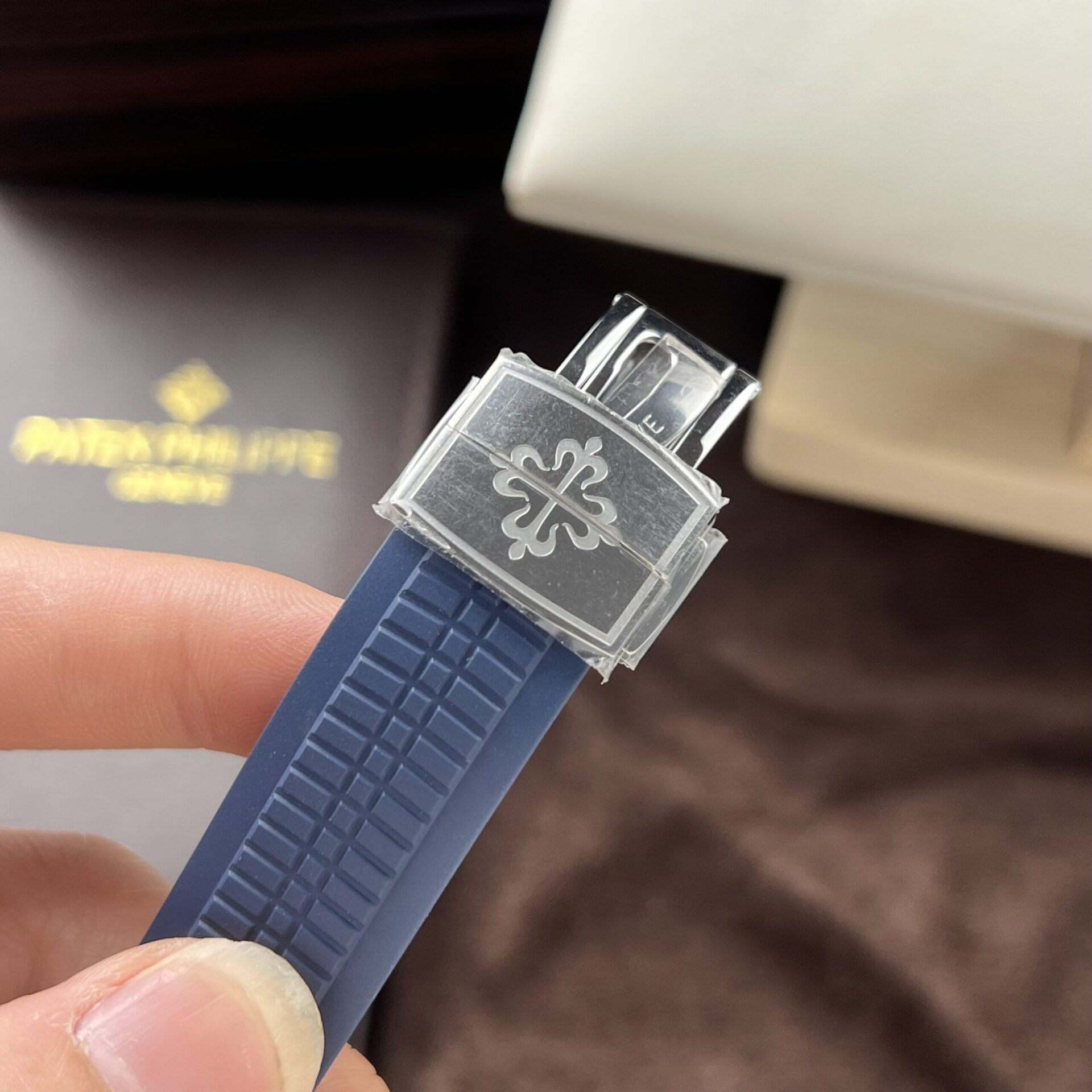 Patek Philippe Replica Watch Aquanaut 5168G Blue Dial 3K Factory 42mm - Soul Replicas