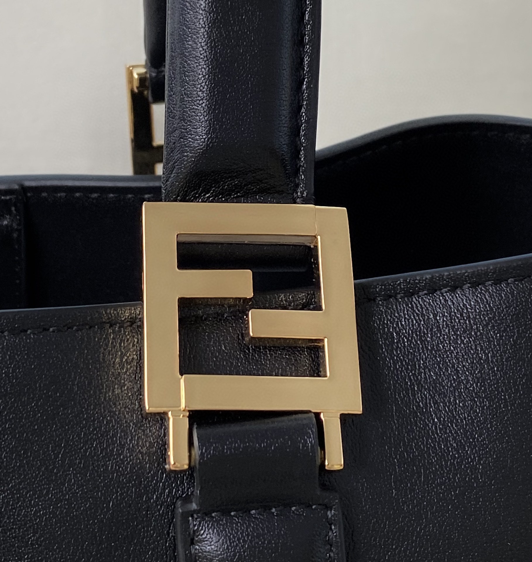 Fendi Small FF Tote Shoulder Black Bag For Woman 30cm/12in - Soul Replicas