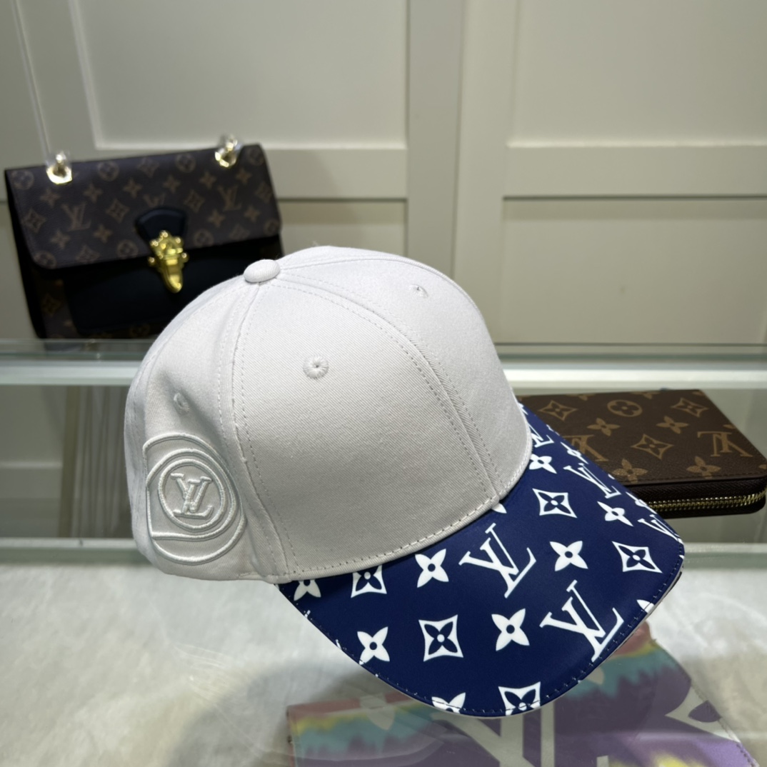Louis Vuitton Match Cap White/Blue LV Cap M77741 - Soul Replicas