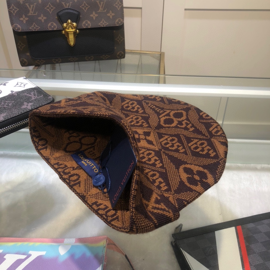 Louis Vuitton Beanie In Brown LV Headwear - Soul Replicas
