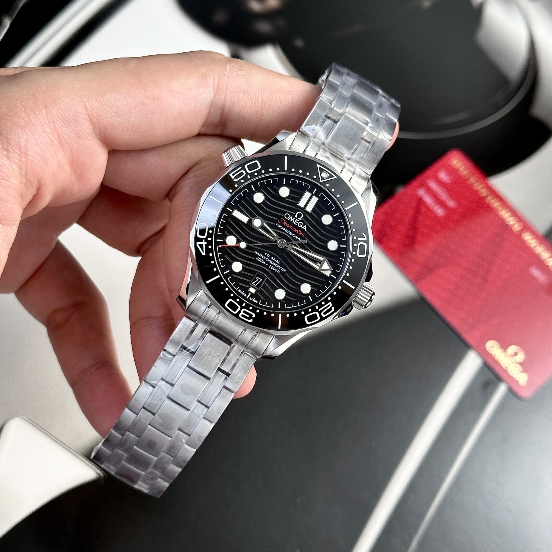 Omega Seamaster Diver 300m Co-Axial Replica Watch Black Dial VS Factory 42mm - Soul Replicas