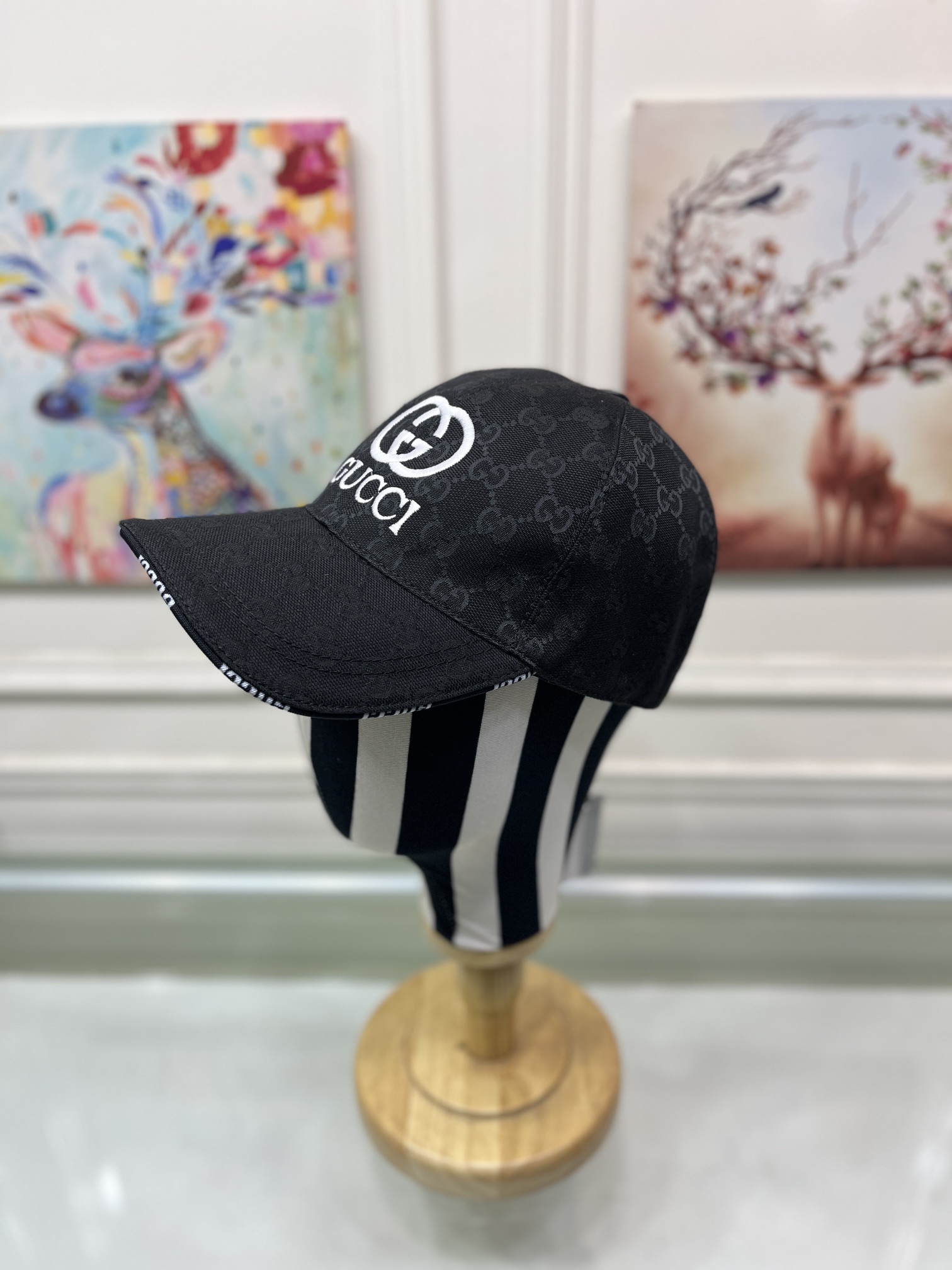 Gucci Canvas Baseball Hat Black Gucci Hat - Soul Replicas