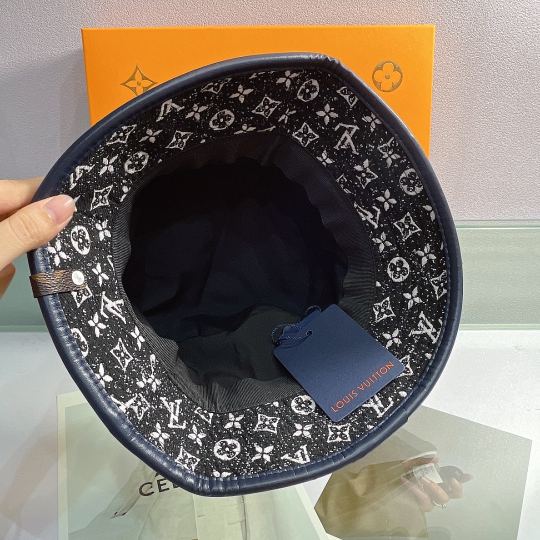 Louis Vuitton Buddy Bucket Hat In Black - Soul Replicas