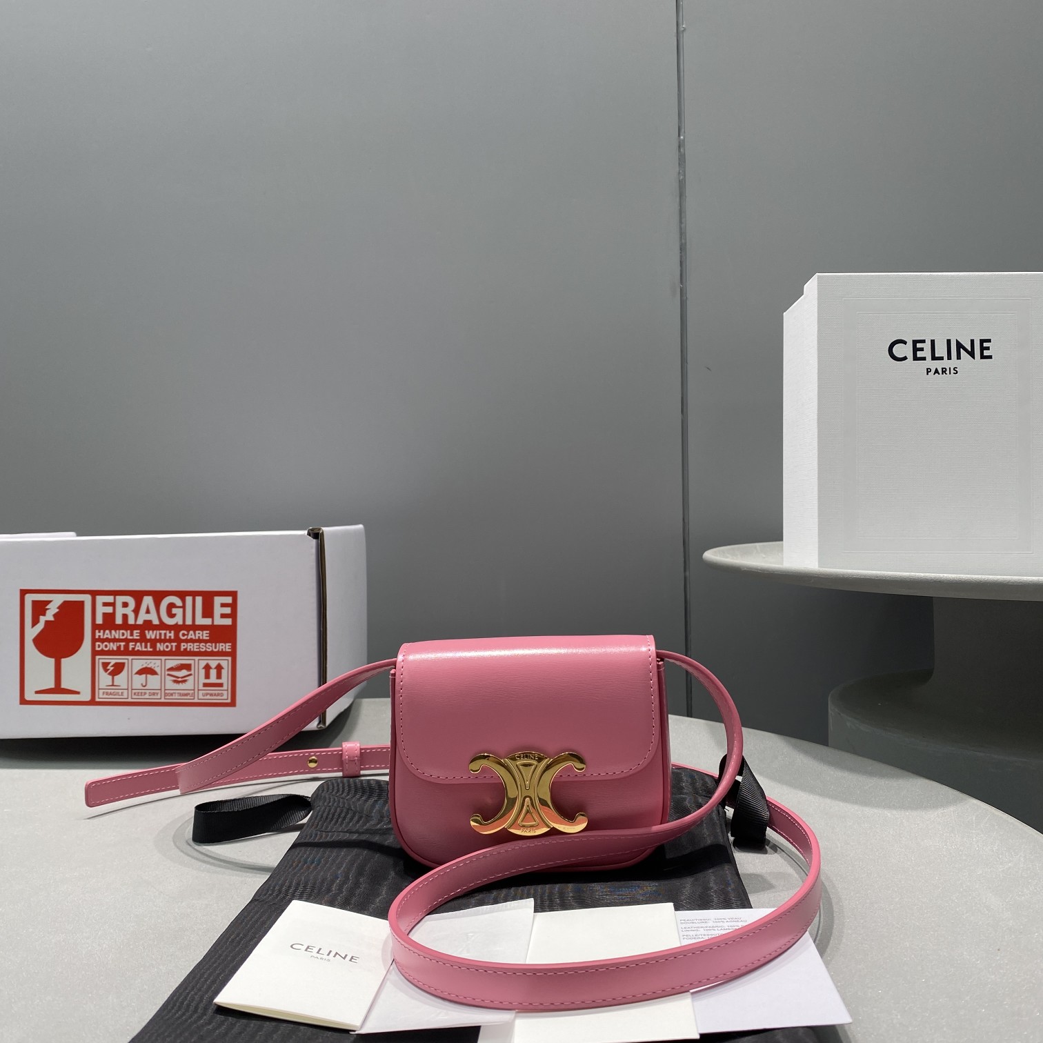 Celine Mini Triomphe PiNike For Women 4in/11cm  - Soul Replicas