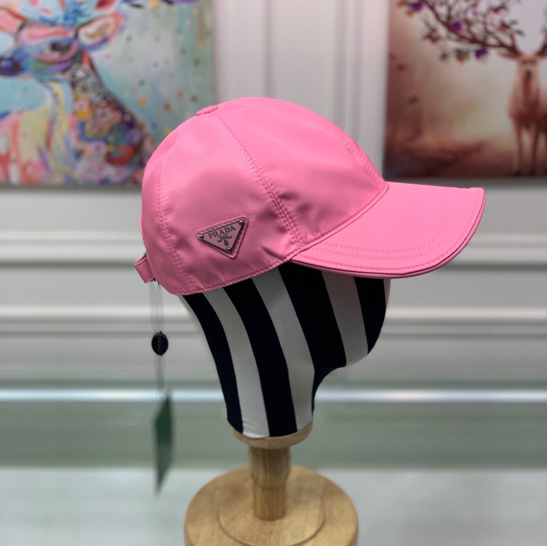 Prada Re-Nylon Baseball Cap Pink Prada Cap - Soul Replicas