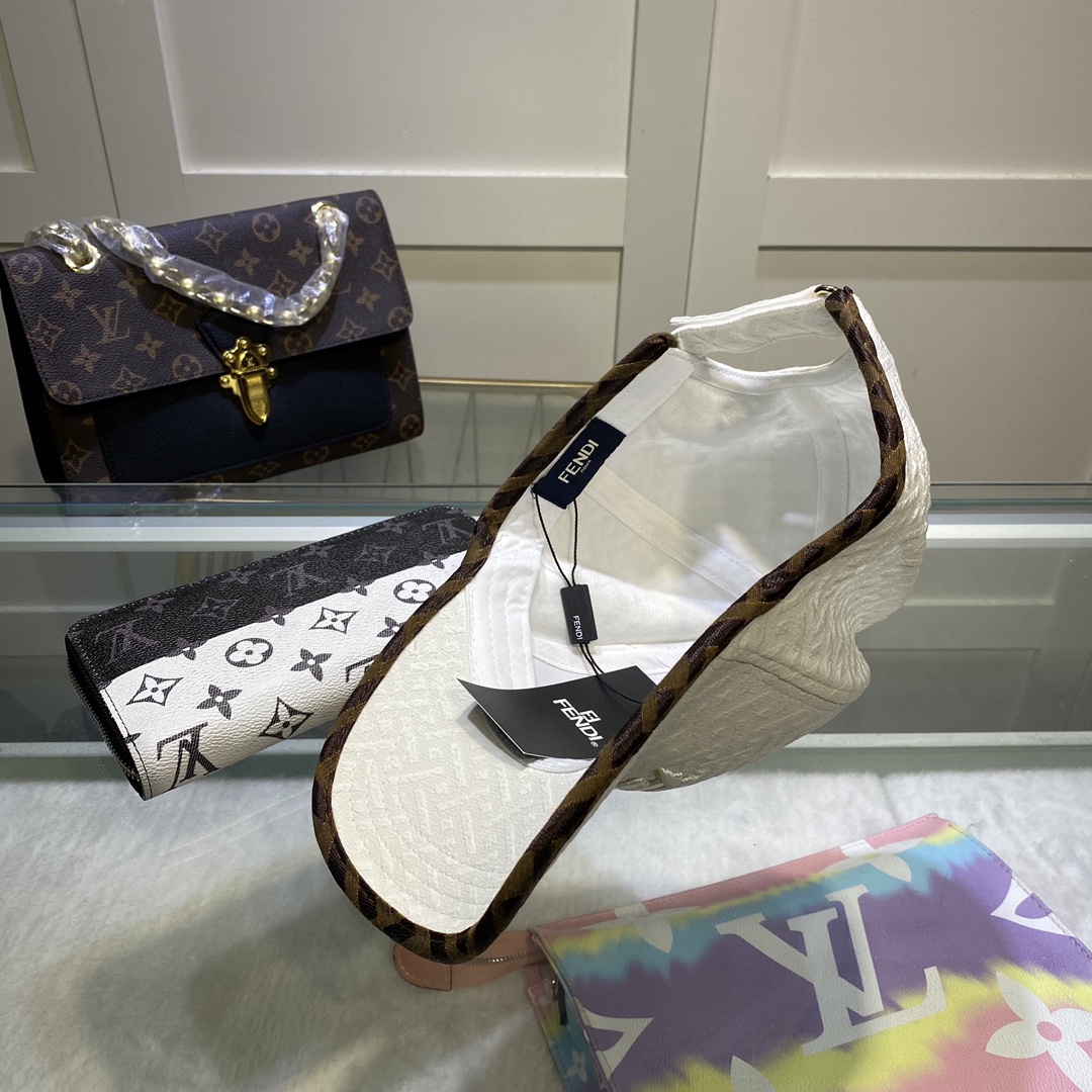 Fendi Baseball Cap White Fendi Cap - Soul Replicas