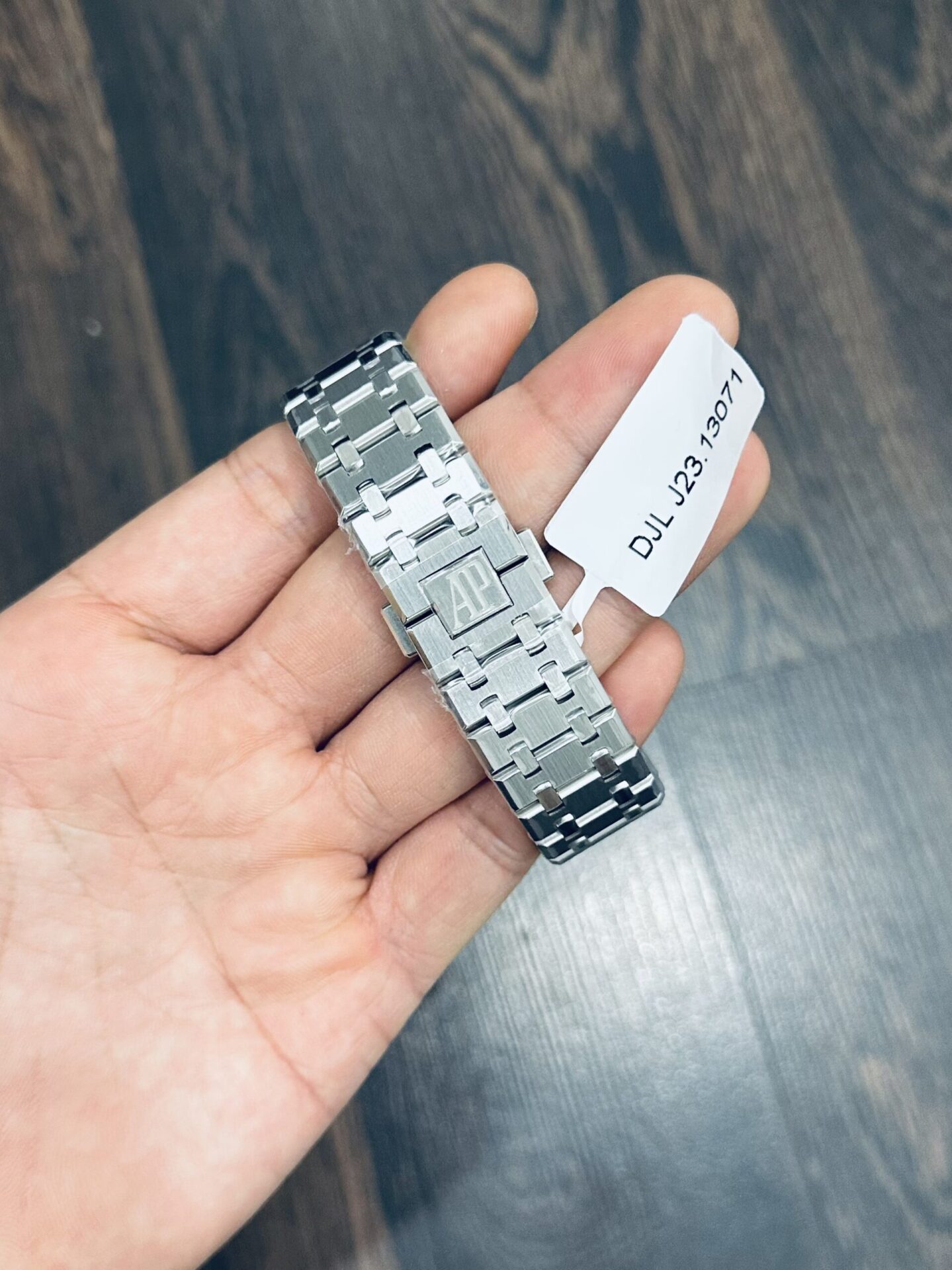 Audemars Piguet Replica Watch Royal Oak 15500 Dial Blue Custom Moissanite Diamonds 41mm - Soul Replicas