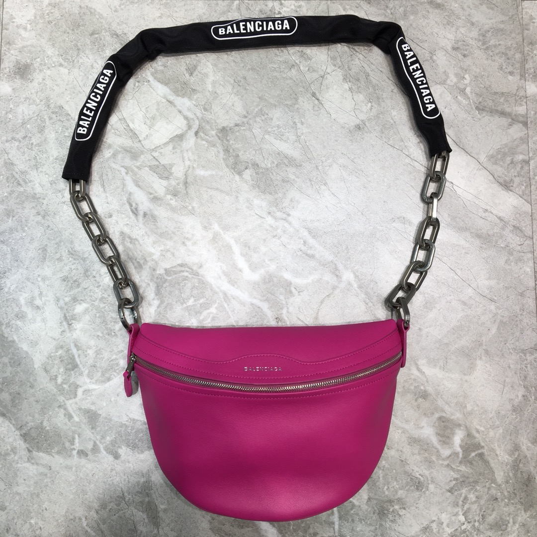 Balenciaga Souvenir XXS Belt Bag In Dark Pink. For Women. Women-s Bags 11.8in/30cm - Soul Replicas