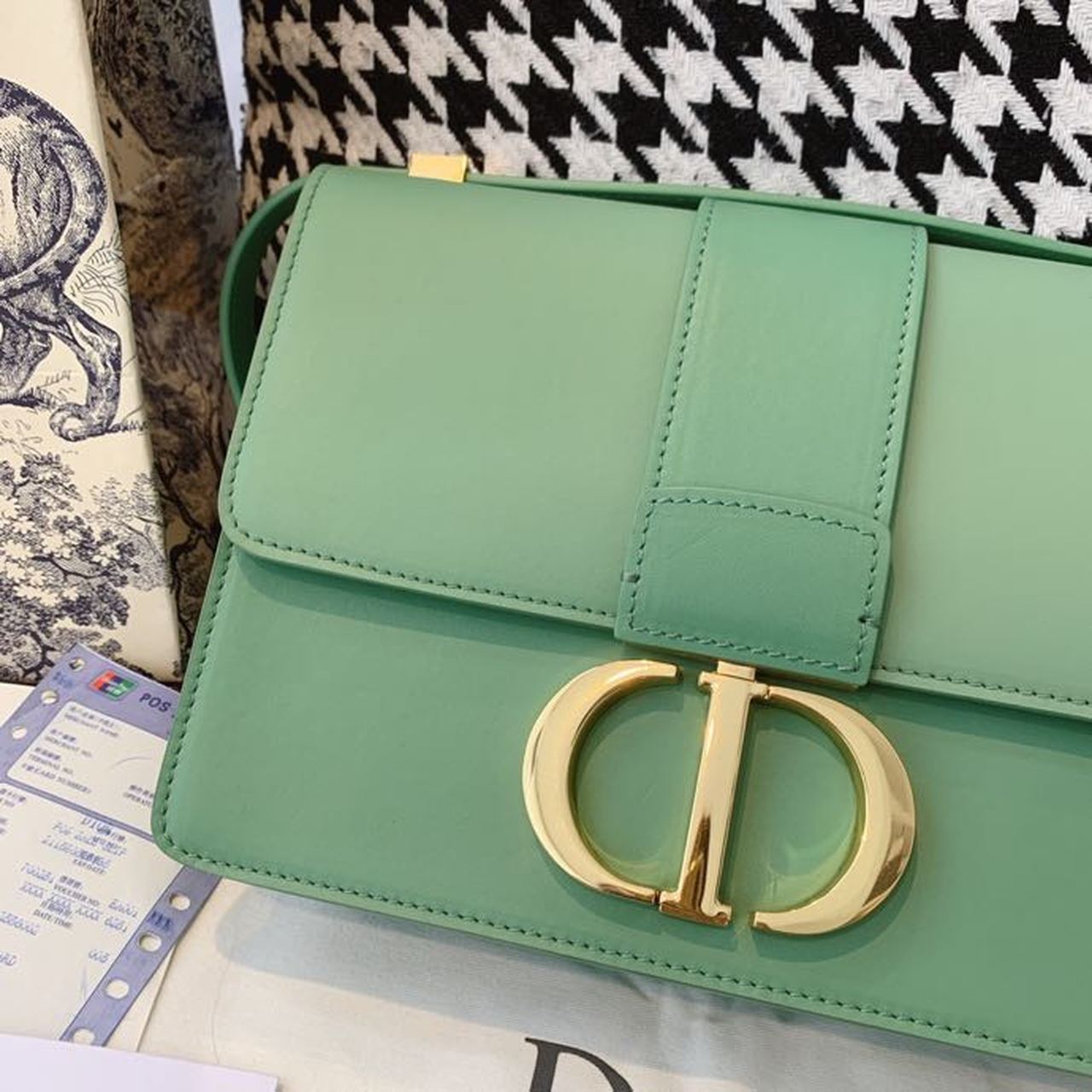 Christian Dior Medium 30 Montaigne Bag Deep Mint Green Box For Women 24cm/9in CD - Soul Replicas