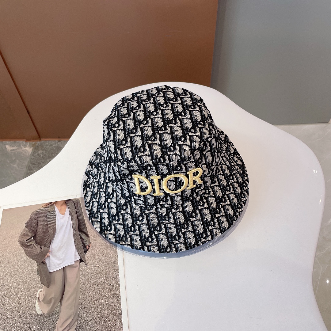 Christian Dior Jack Dior Bucket Hat Black Hat - Soul Replicas