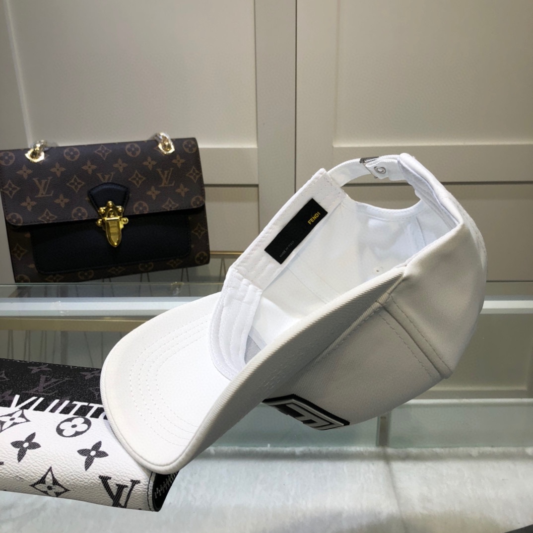 Fendi Baseball Cap White Fendi Cap - Soul Replicas