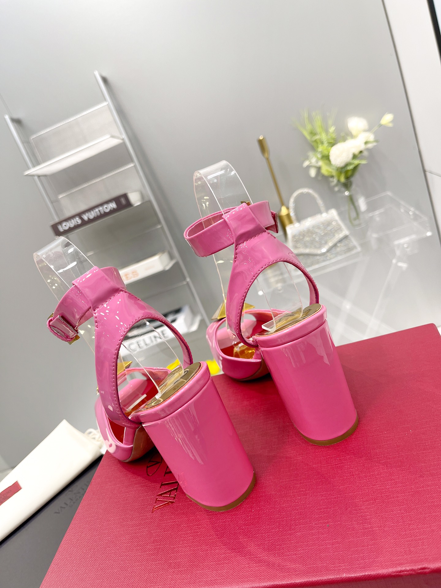 Valentino Garavani One Stud Sandal With Maxi Stud Embellishment Pink For Women XW0S0EI6CYII16 - Soul Replicas