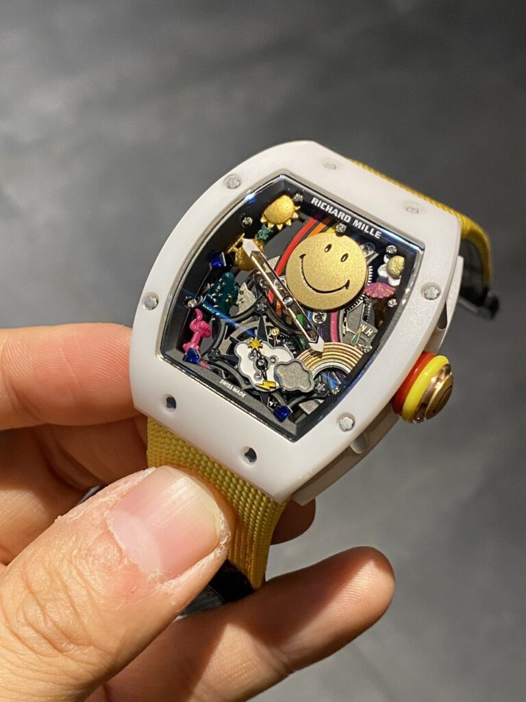 Richard Mille Fake Watch RM88 Smiley White Ceramic 42mm - Soul Replicas
