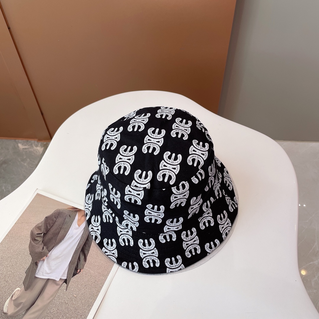 Celine Bucket Hat Black Celine Hat - Soul Replicas