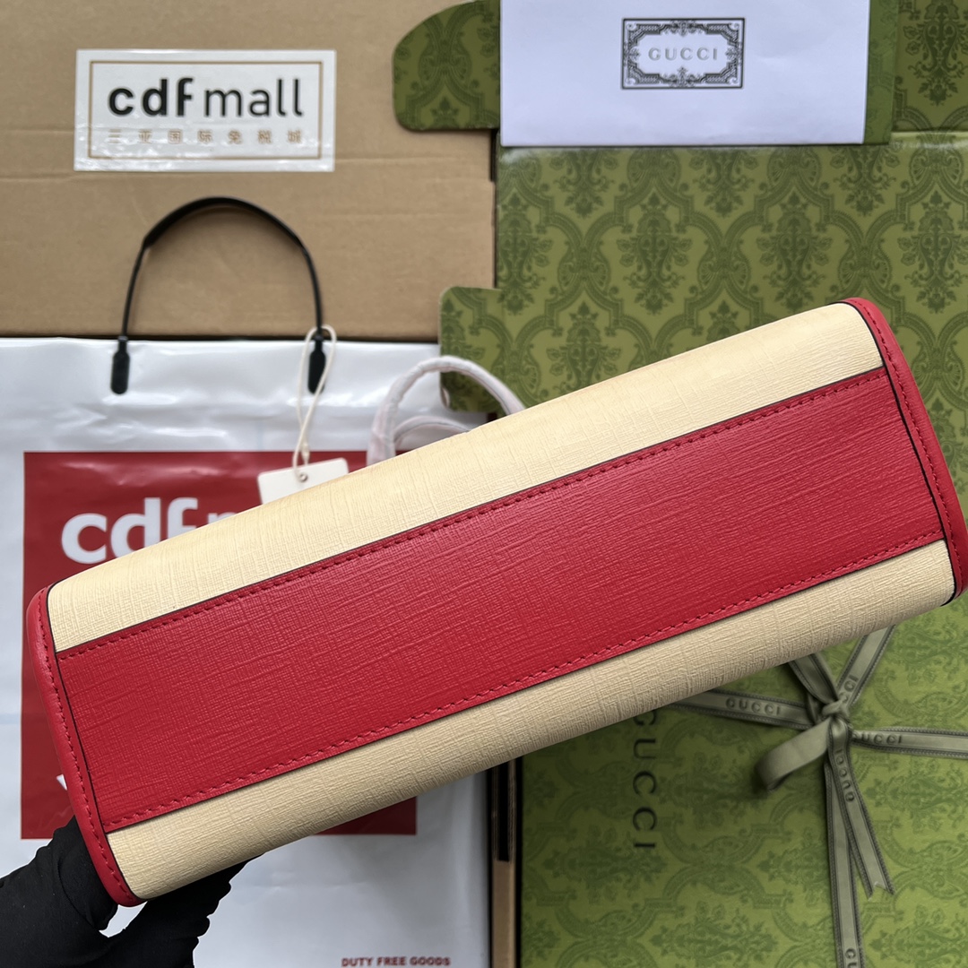 Gucci Children-s Tote Bag With Strawberry Fairy Print Red For Women. Women-s Bags 11in/28cm Gucci‎ ‎630542 U6IAN 8257 - Soul Replicas