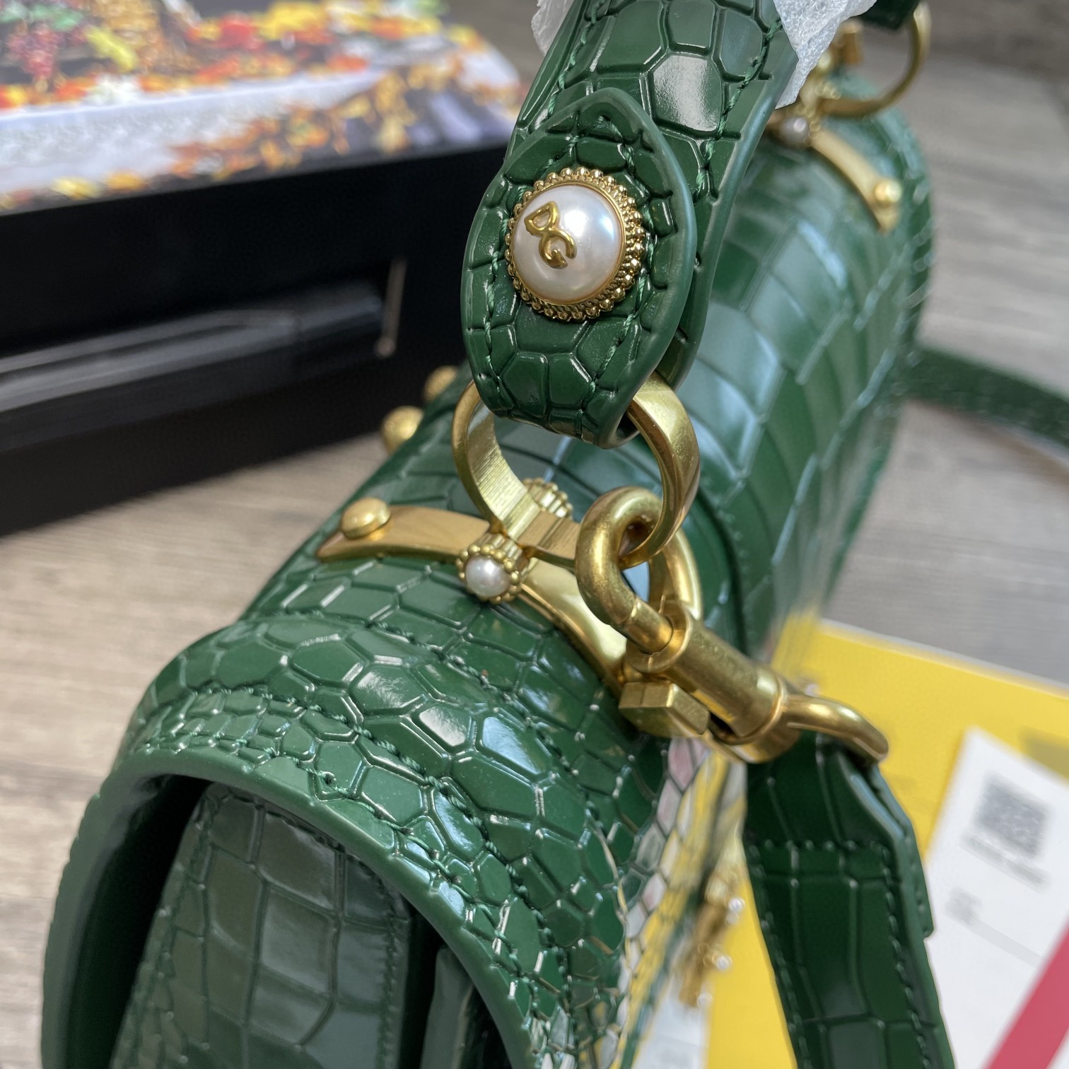 Dolce & Gabbana Print DG Girls Bag Green For Women 10.6in/27cm DG - Soul Replicas