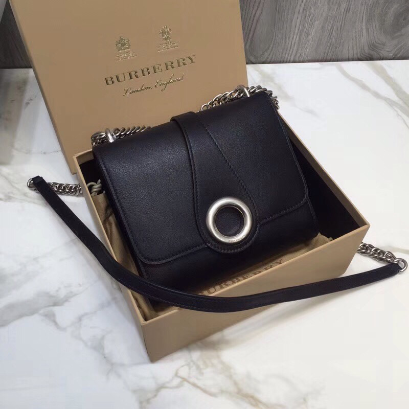 Burberry Grommet Detail Crossbody Bag Black For Women. Women-s Bags 7.1in/20cm - Soul Replicas