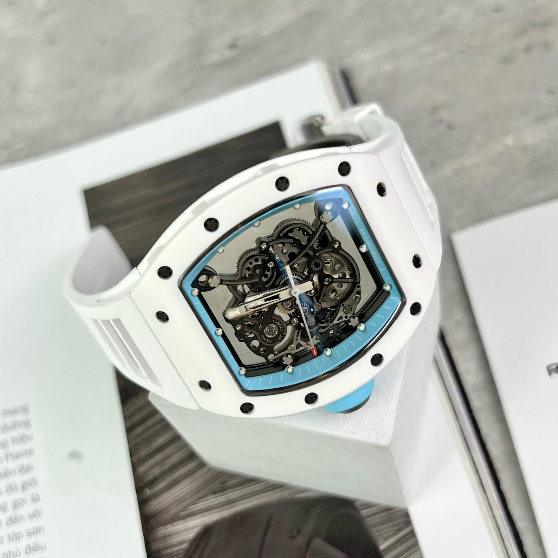 Richard Mille RM055 Bubba Watson White Replica Watch Factory BBR 45mm - Soul Replicas