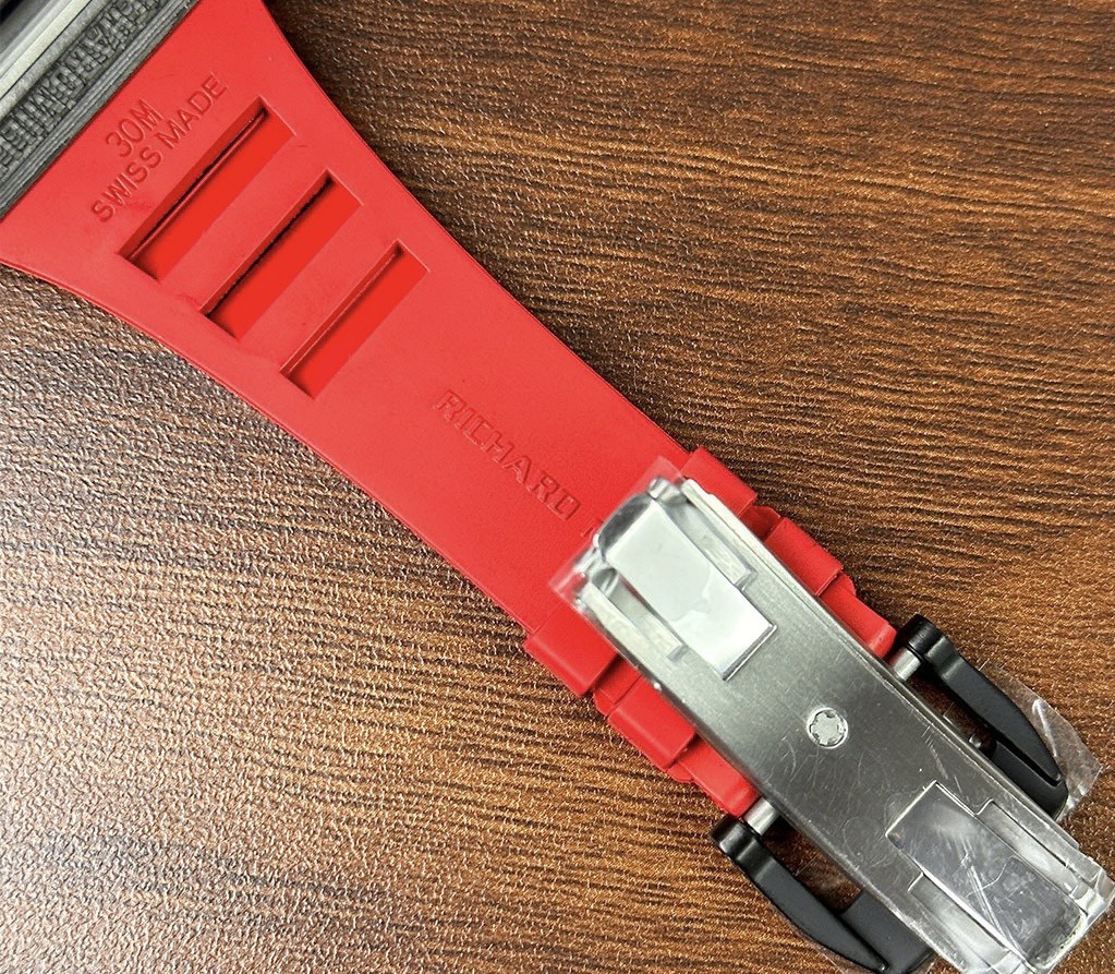 Richard Mille RM35-02 Replica Watch Skeleton Red Rubber Strap 44mm - Soul Replicas