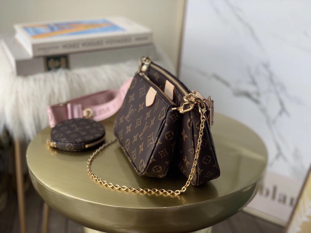Louis Vuitton Multi Pochette Accessoires Monogram Canvas For Women. Women-s Handbags. Shoulder And Crossbody Bags 24cm LV M44840 - Soul Replicas