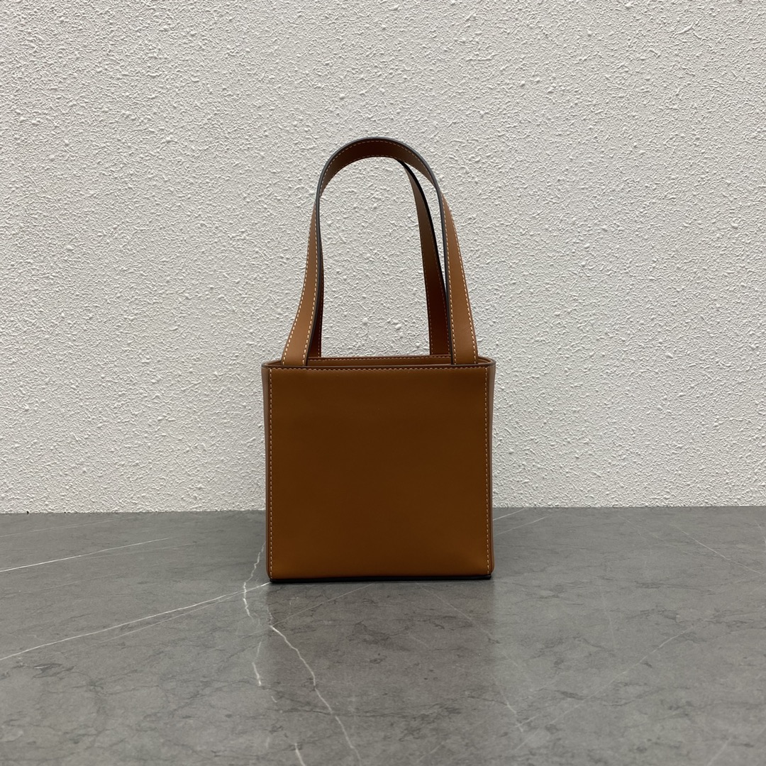 Celine Cube Bag Cuir Triomphe Square Tan For Women 6in/15cm  - Soul Replicas