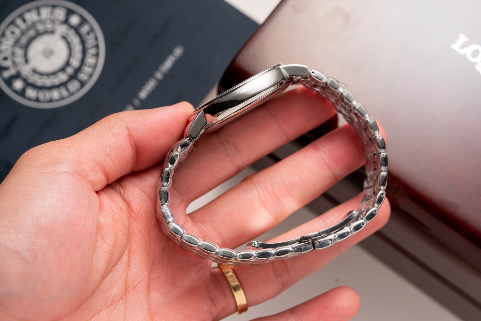 Longines Replica Watches Lyre L4.961.4.92.6 Blue Dial Metal Wire 40mm - Soul Replicas