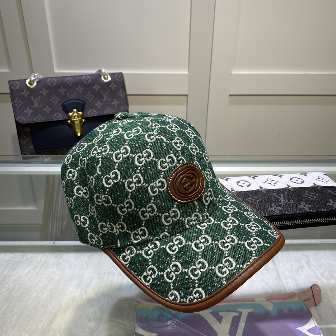Gucci Canvas Baseball Cap Green - Soul Replicas