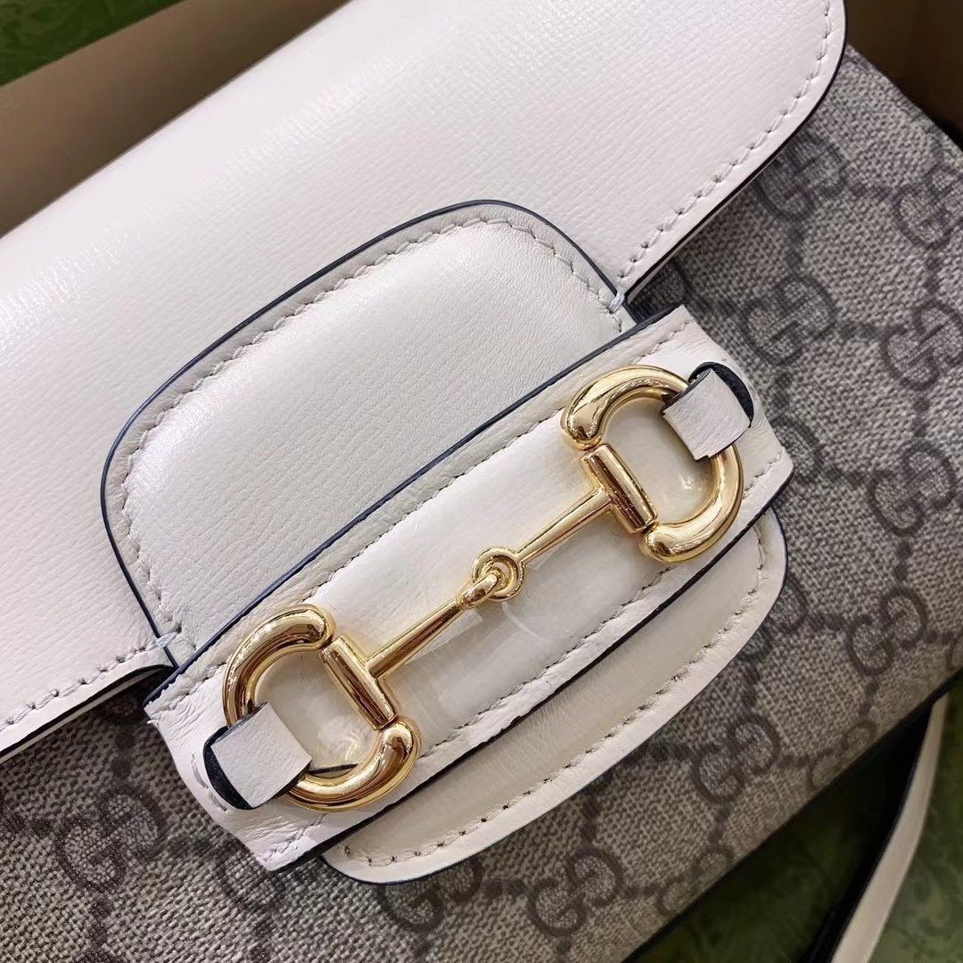 Gucci Horsebit 1955 Mini Bag White For Women. Women-s Bags 8.7in/22cm Gucci ‎703848 92TCK 9761 - Soul Replicas