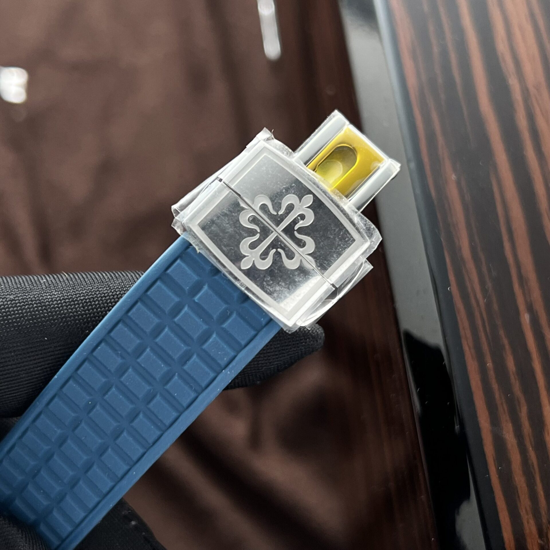 Patek Philippe Aquanaut 5067 Fake Watch Blue Dial Rubber Strap PPF Factory 35.6mm - Soul Replicas