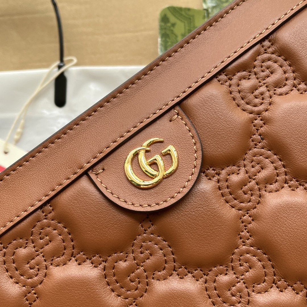 Gucci Matelassé Small Bag Brown For Women. Women-s Bags 10.2in/26cm Gucci‎ 702200 UM8HG 2595 - Soul Replicas