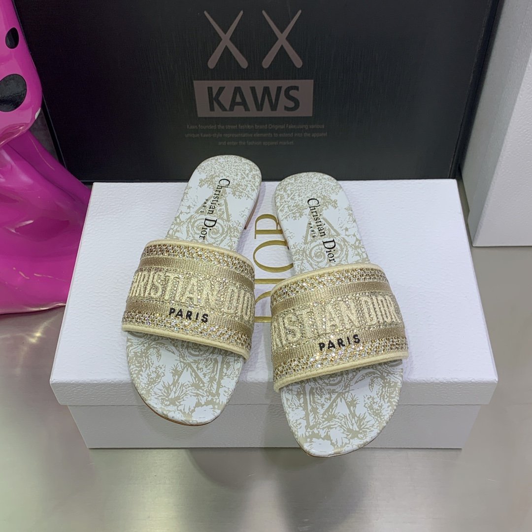 Christian Dior Women's Dway Slide White For Women CD - Soul Replicas